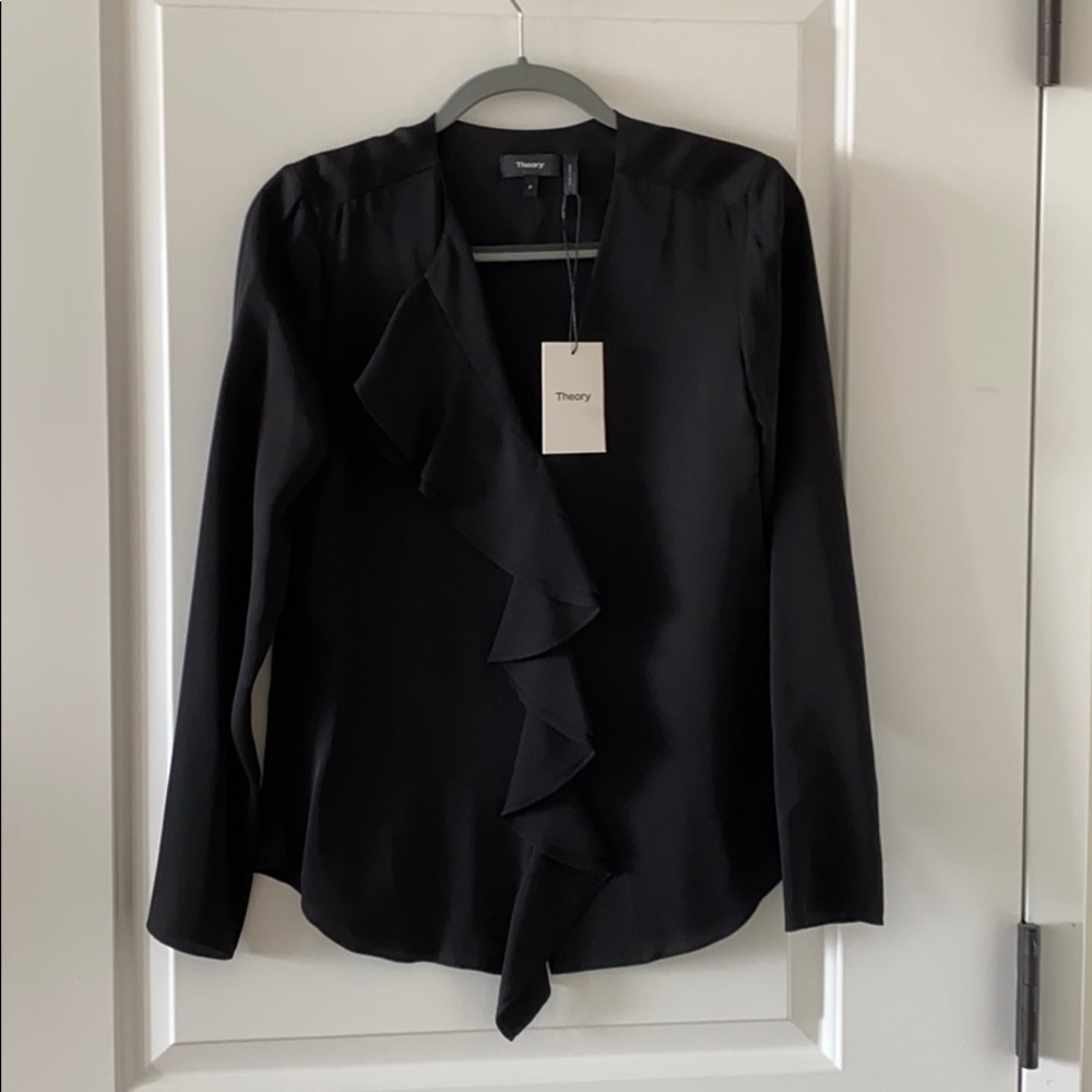 Theory silk top black size P xs